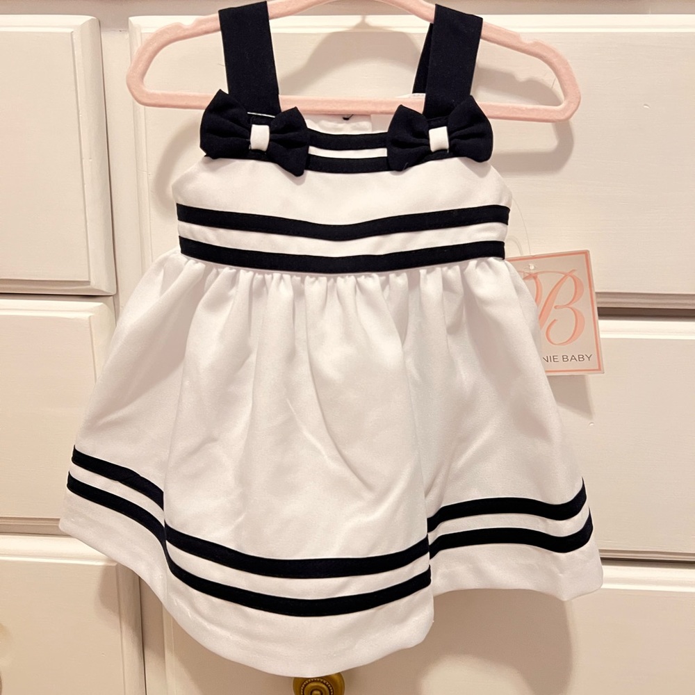 NWT Baby Girl dress. 3-6 mo. Bonnie Baby.